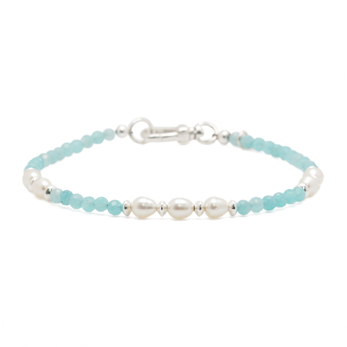 Azure Bracelet | Amazonite & Pearls