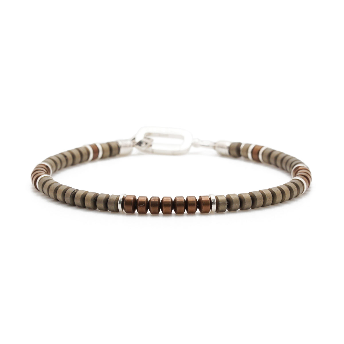 Flux Bracelet | Bronze Hematite