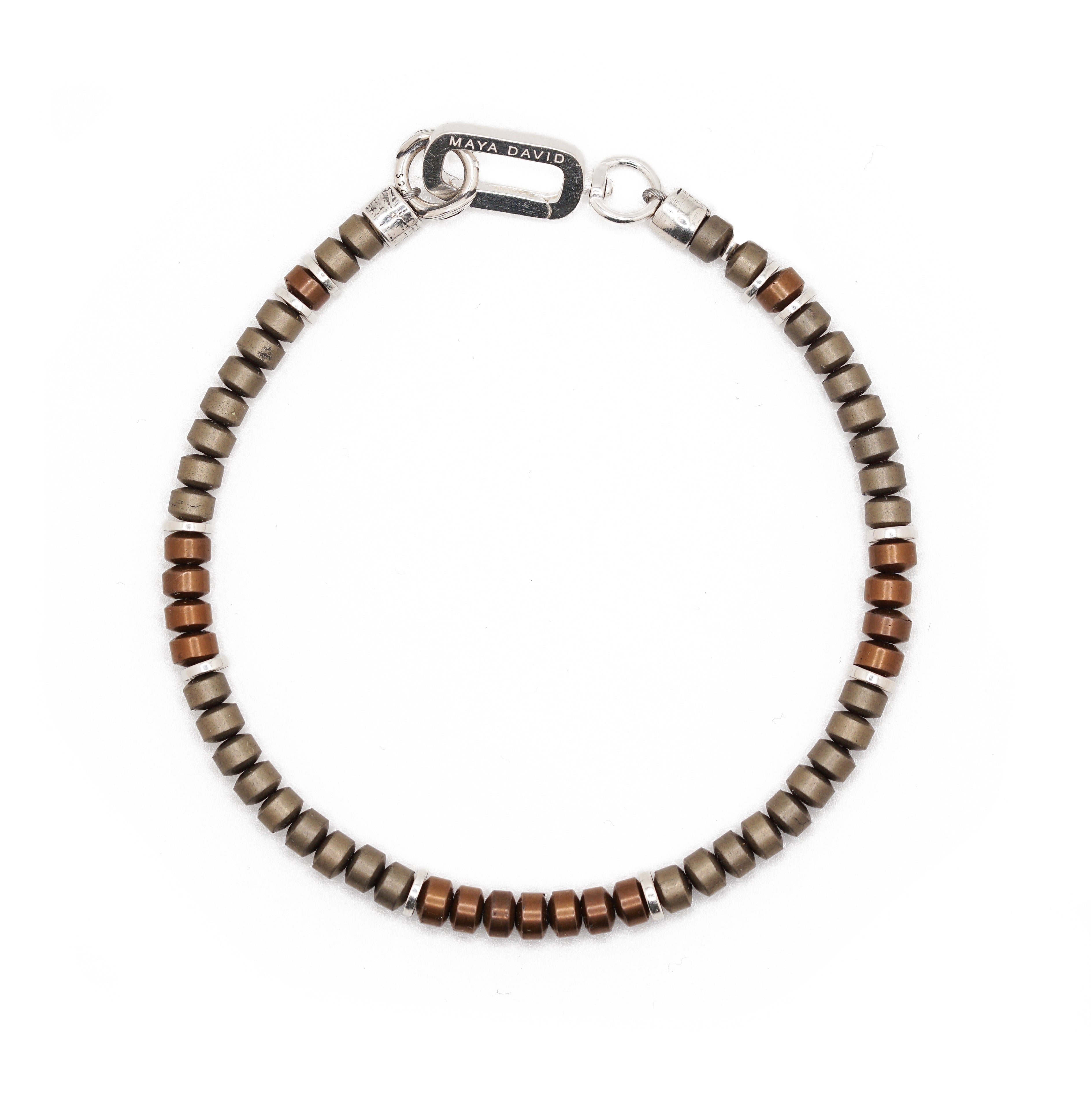 Flux Bracelet | Bronze Hematite