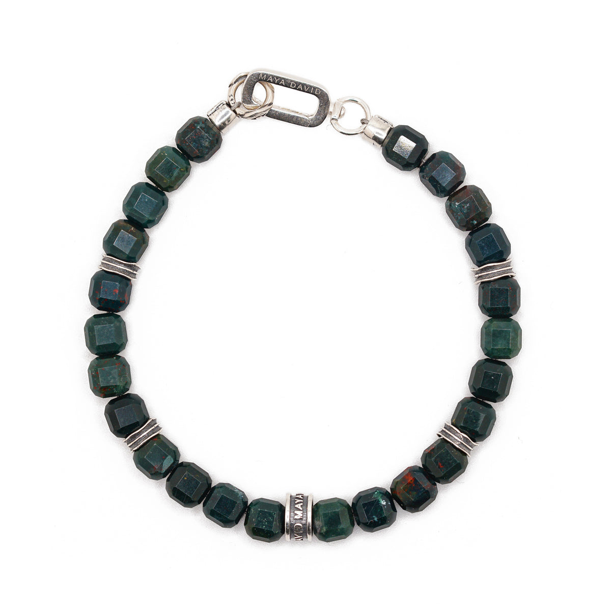 Equinox Bracelet | Green Bloodstone