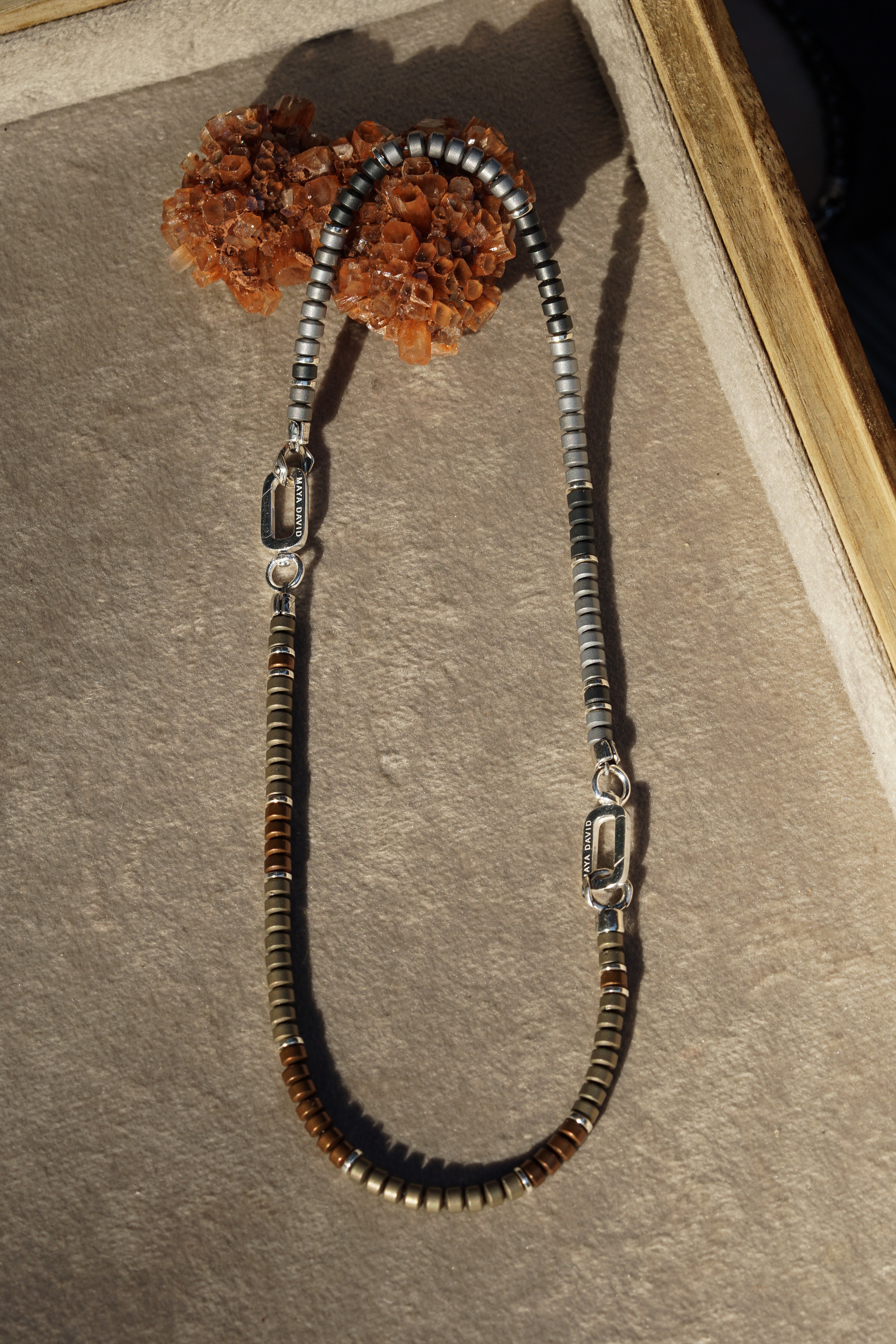 Flux Bracelet | Gray Hematite