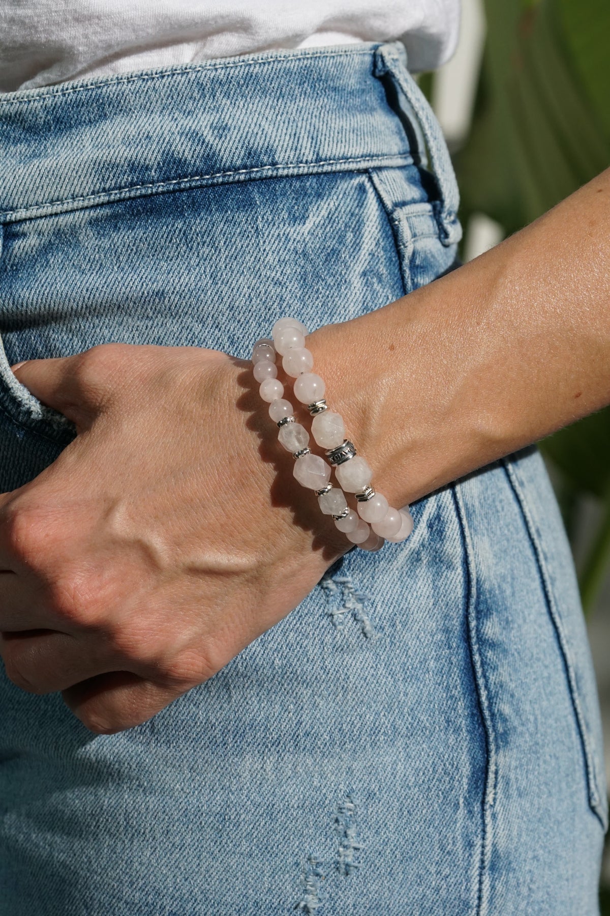 Rosa Bold Bracelet | Rose Quartz