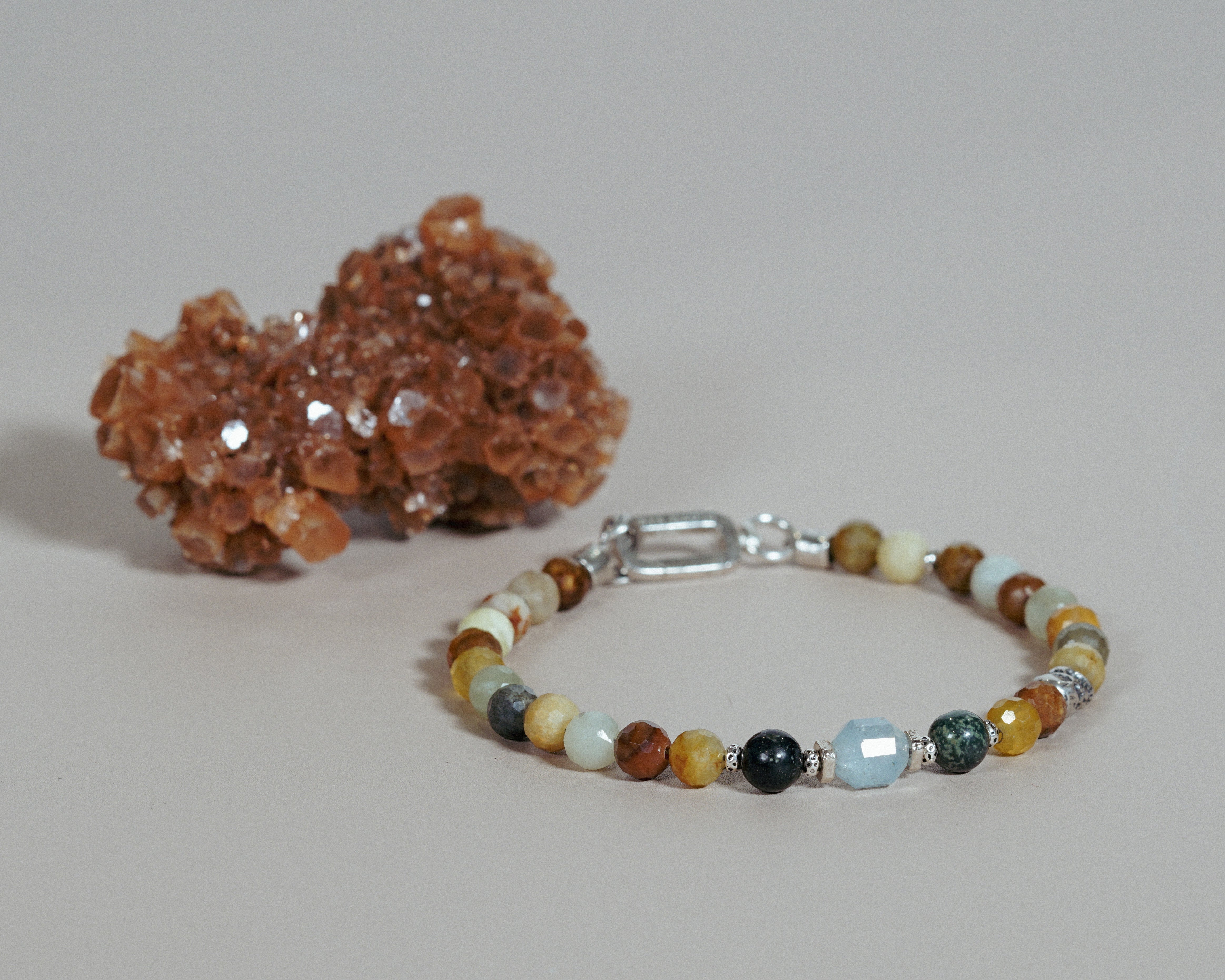 Riftwalker Bracelet | Serpentine Jade, Jasper & Aquamarine