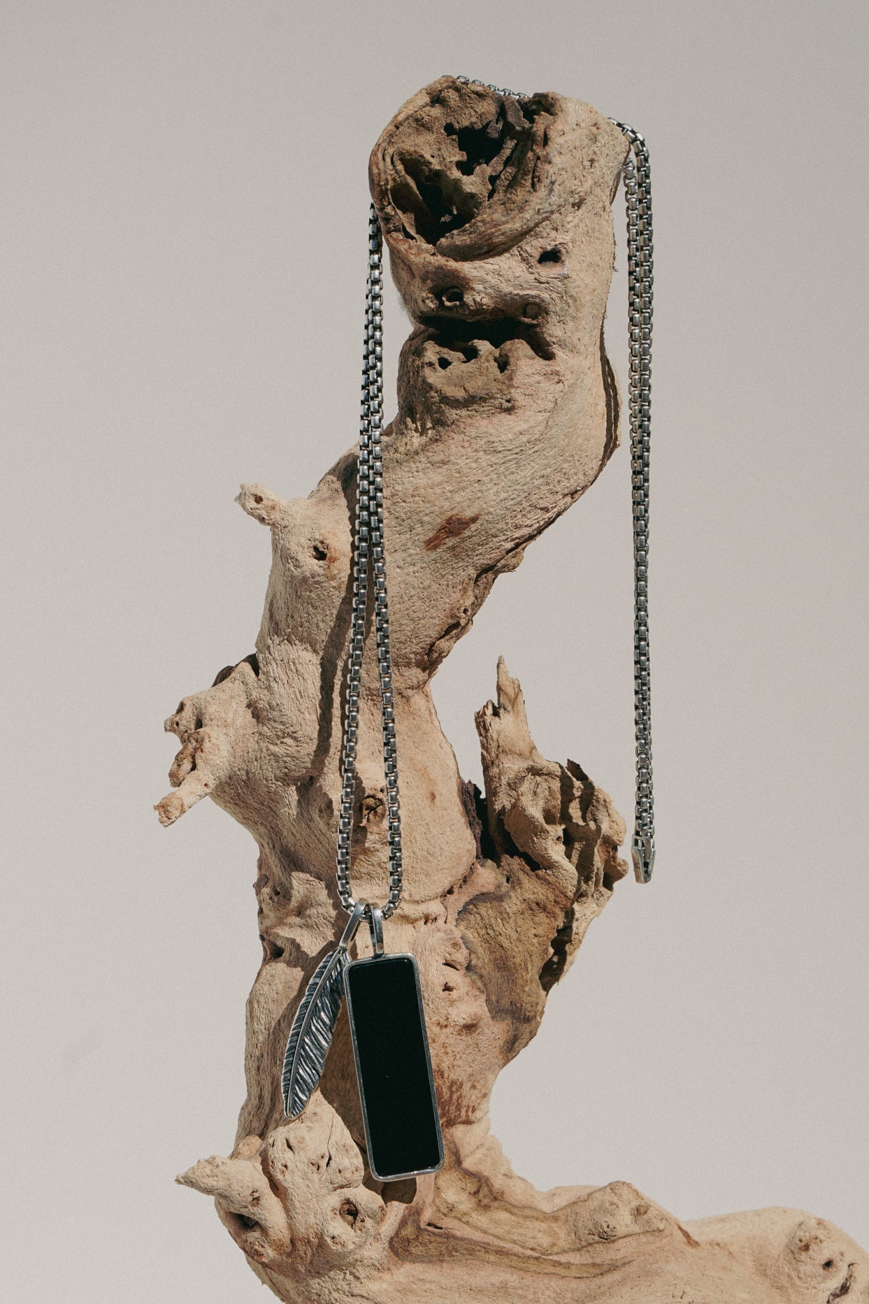 Flight Tag Necklace | Black Onyx