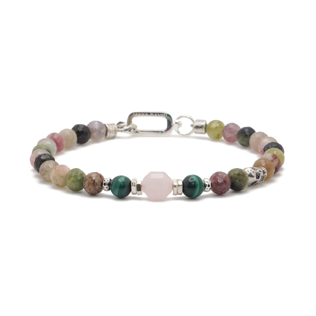 Edge of Love Bracelet | Tourmaline, Malachite & Rose Quartz