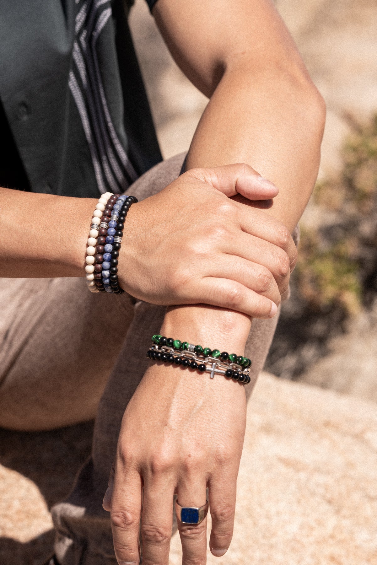 Crossroads Bracelet | Black Onyx