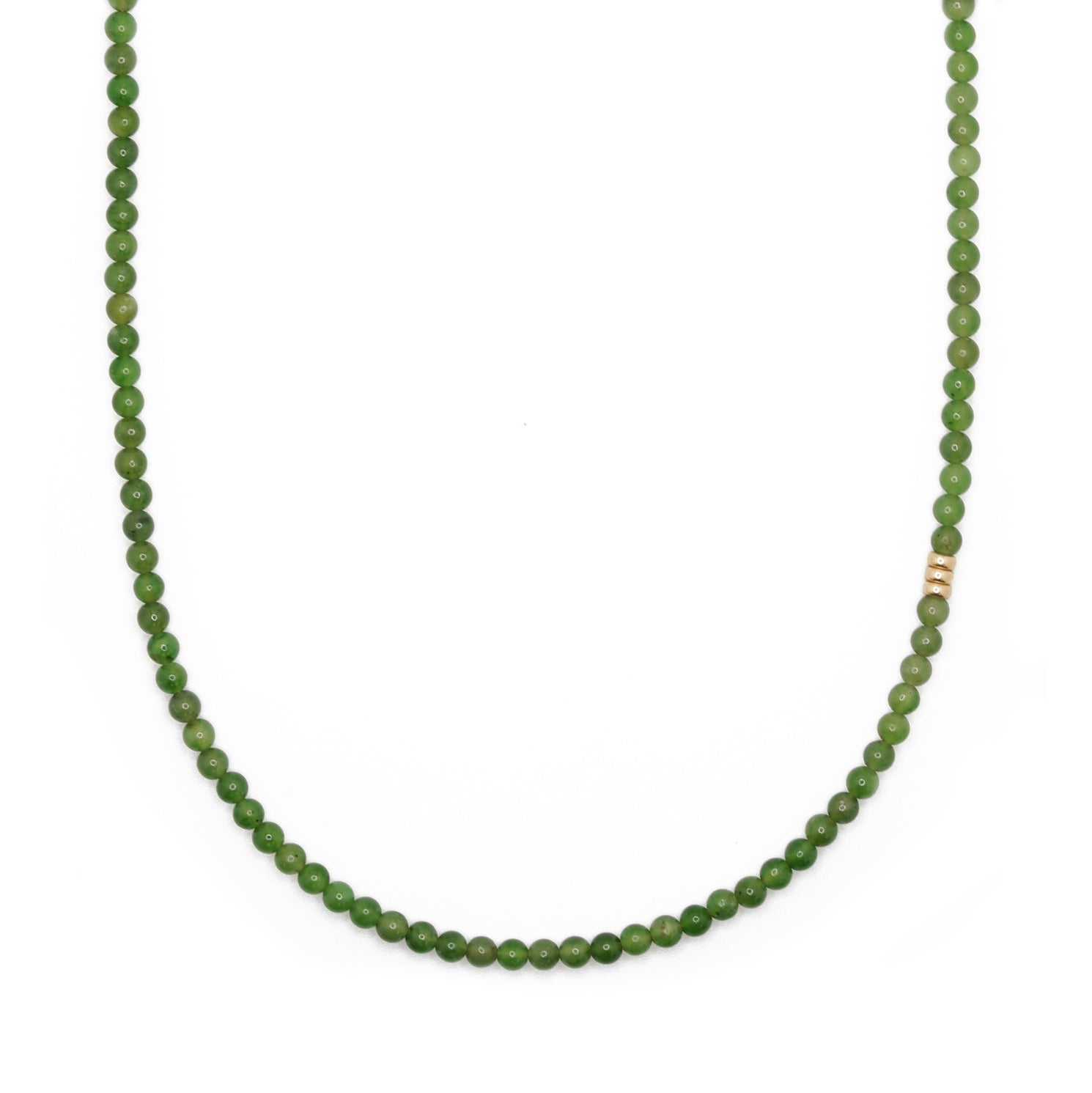 Goldleaf Necklace | Canadian Jade & 14K Gold