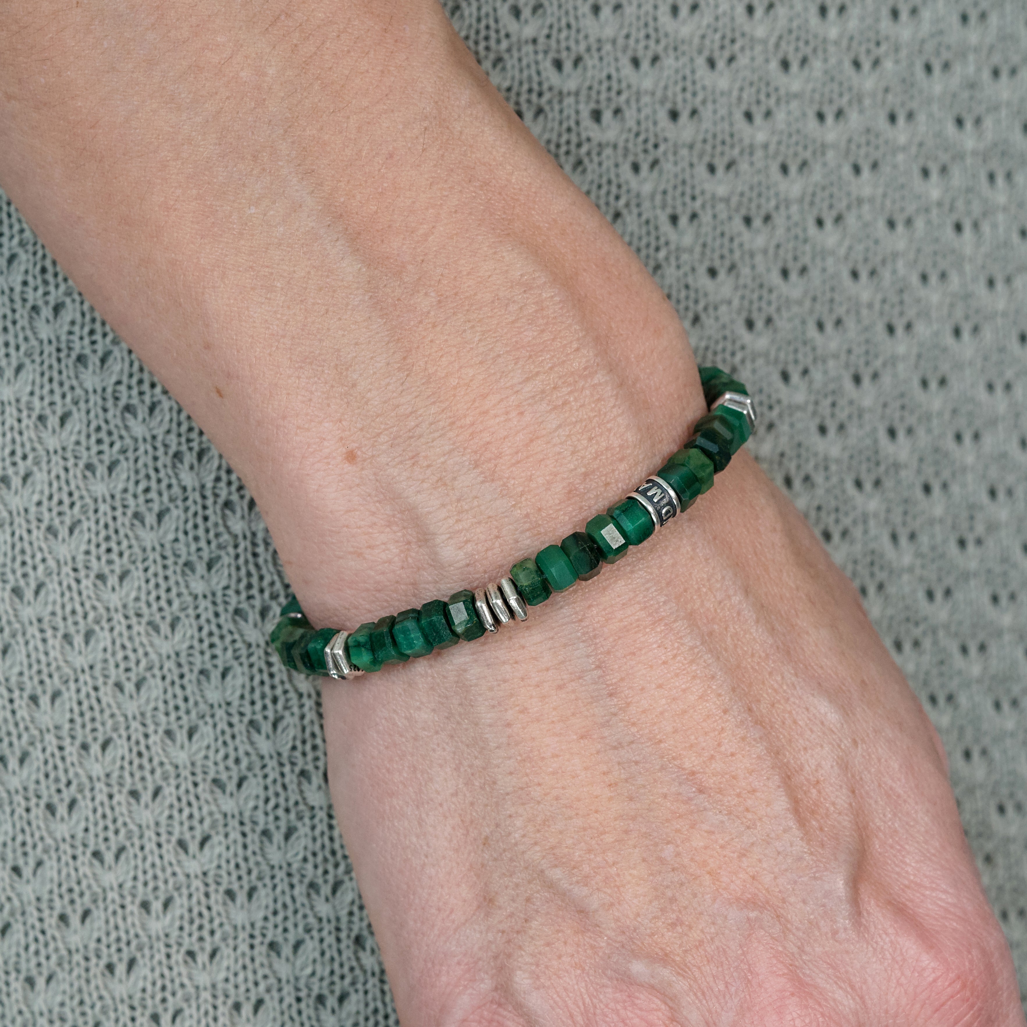 Verge Bracelet | African Green Jade