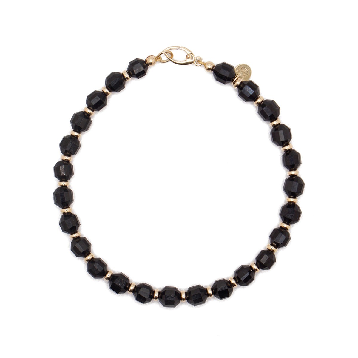 Arcanum Bracelet | Black Tourmaline & 14K Gold