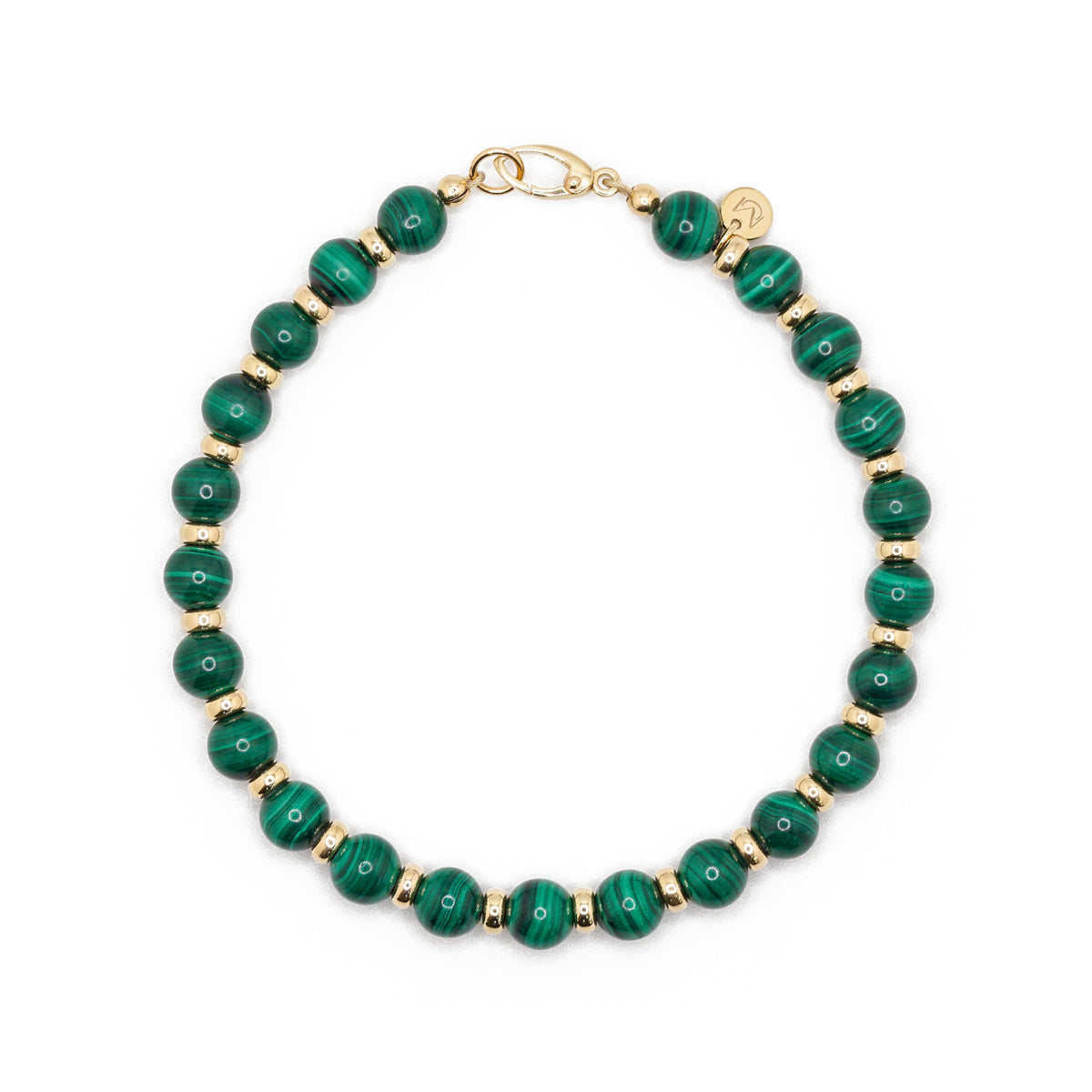 Atlas Bracelet | Malachite & 14K Gold