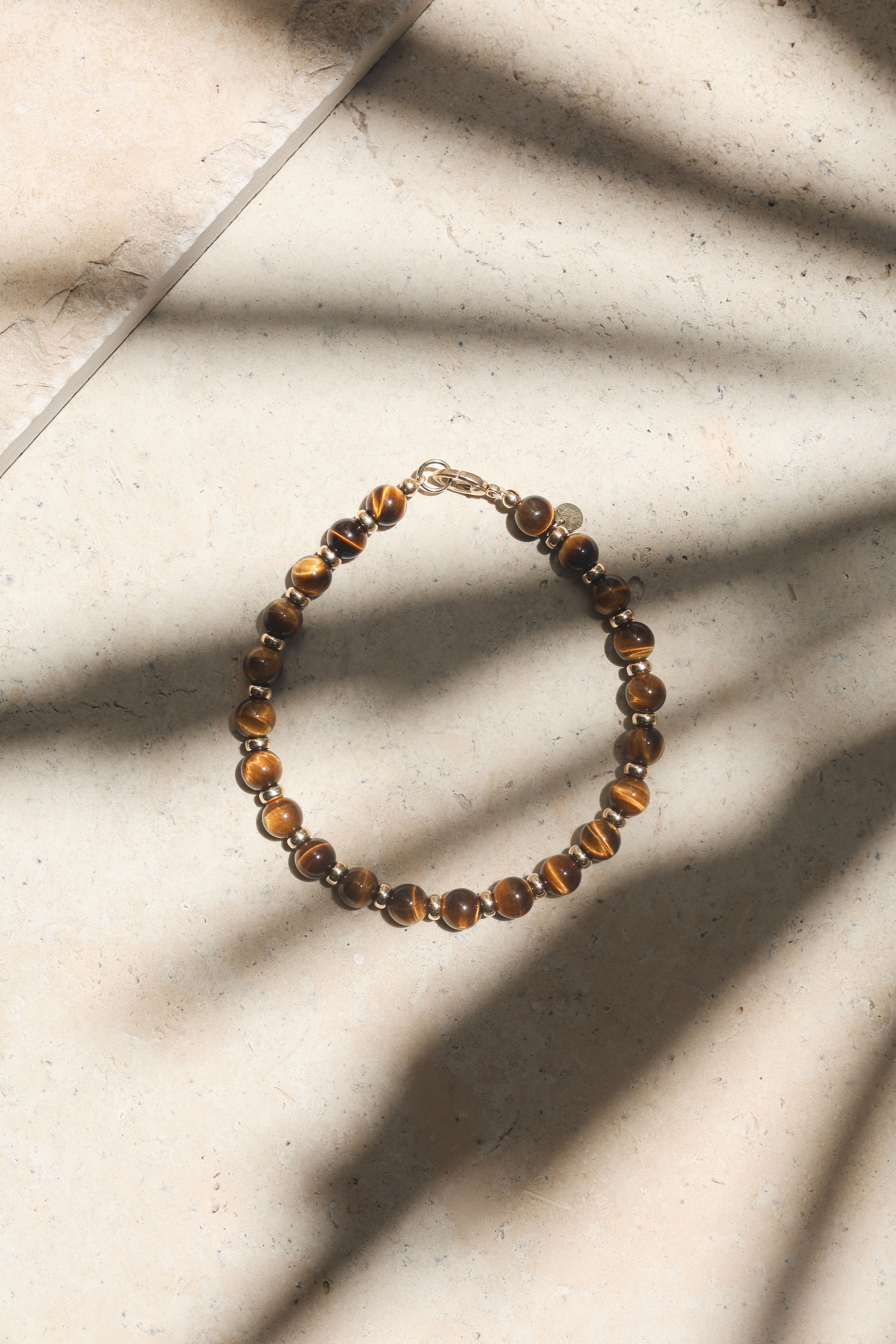 Atlas Bracelet | Tiger's Eye & 14K Gold