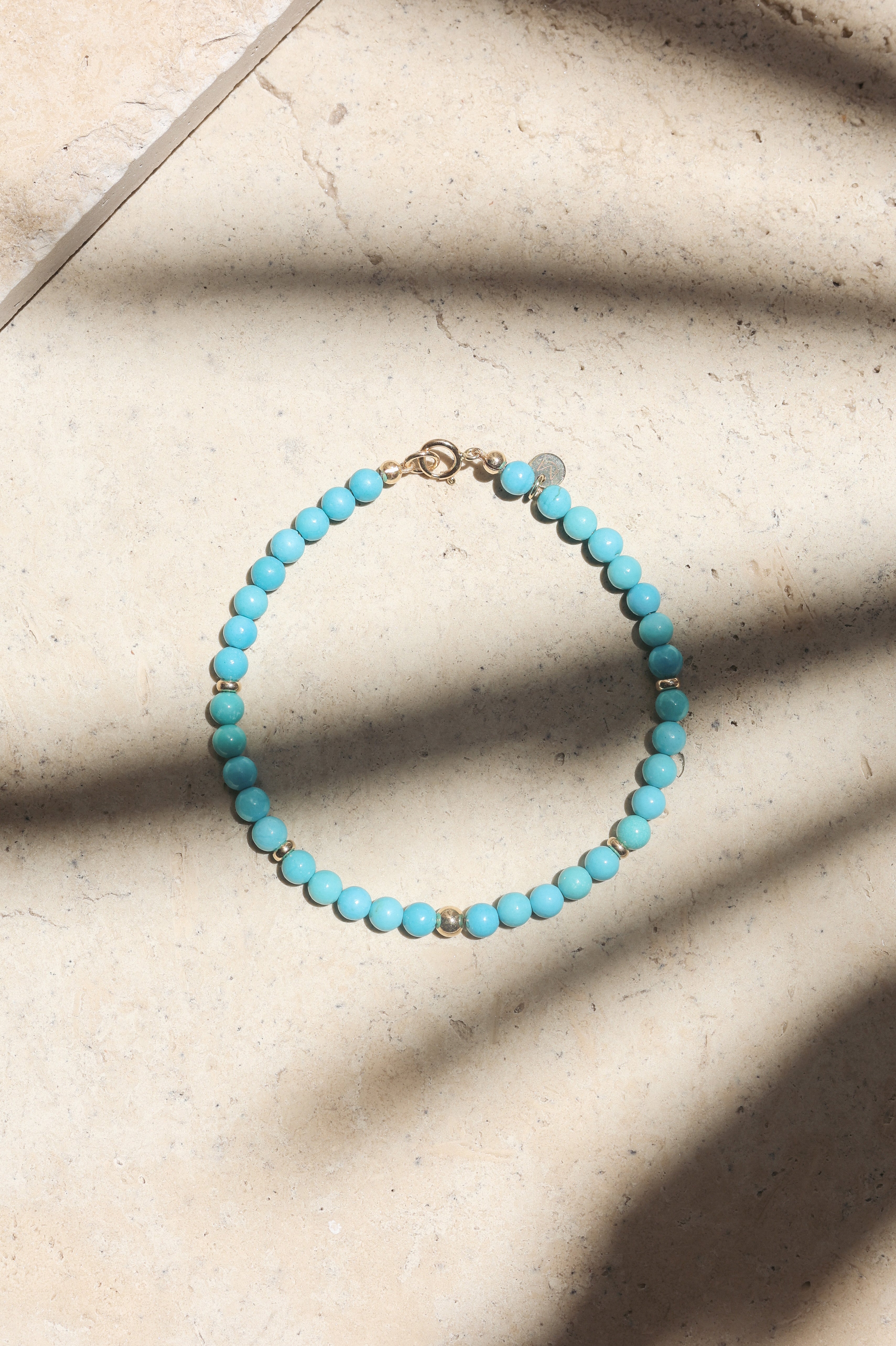 Aurum Sky Bracelet | Turquoise & 14K Gold