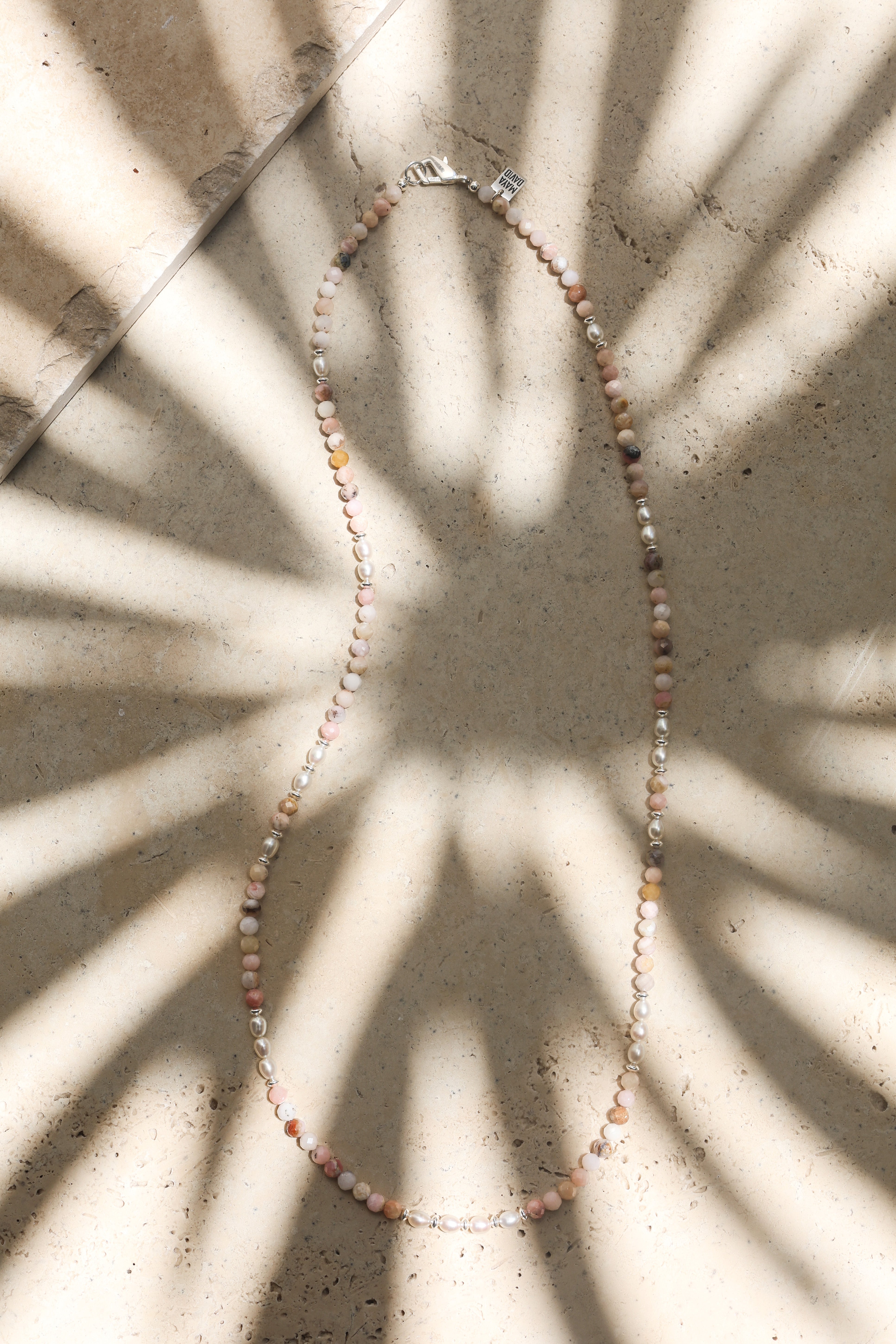 Cala Rosa Necklace | Pink Opal & Pearls