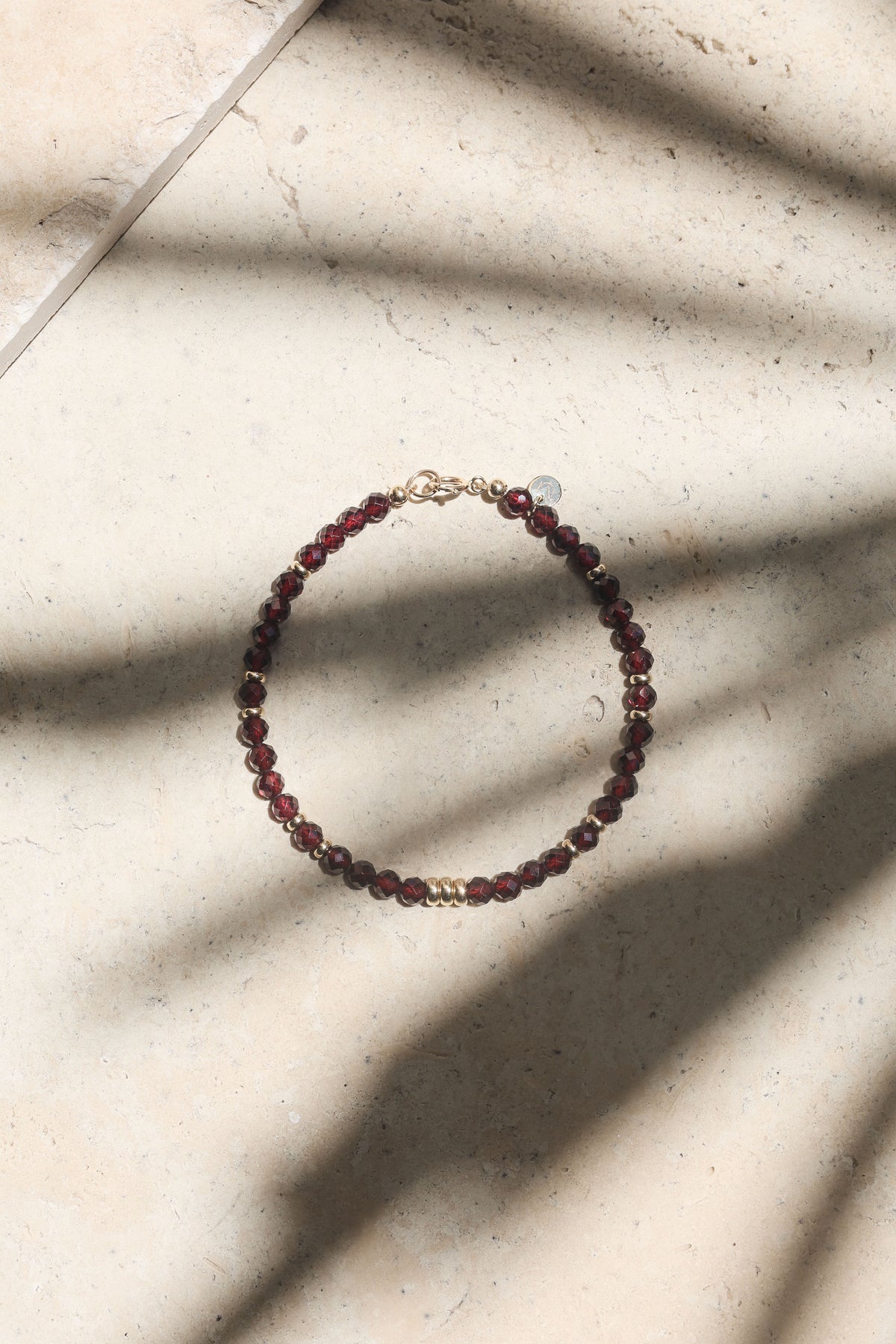 Ember Bracelet | Garnet & 14K Gold