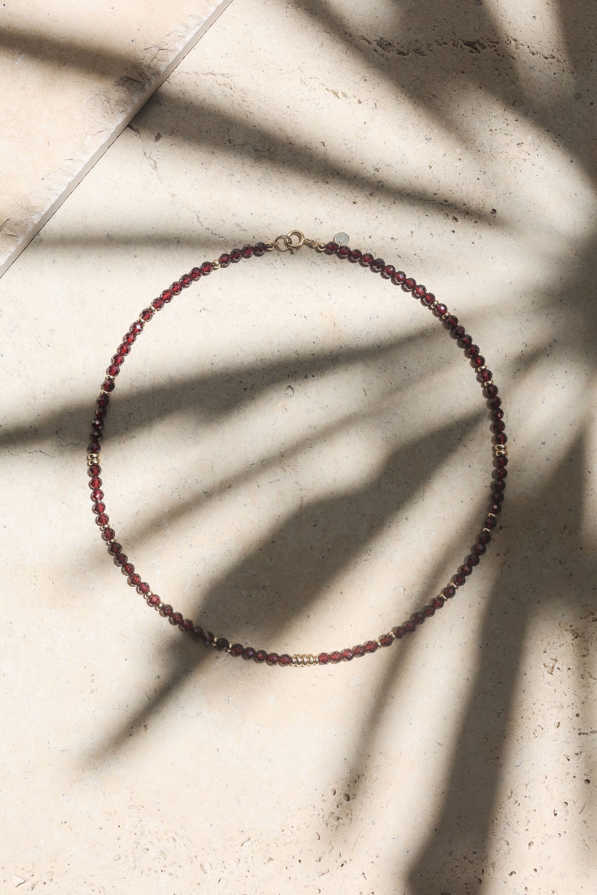 Ember Necklace | Garnet & 14K Gold | 17"