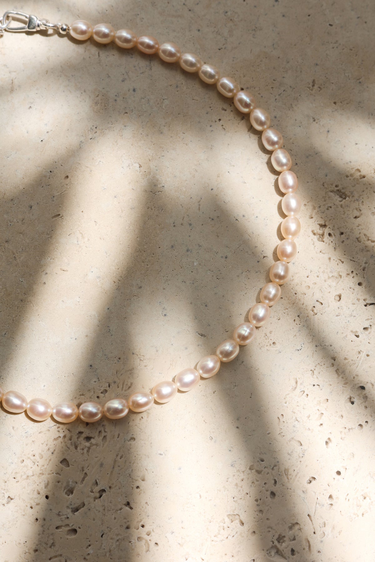 Peach Pearl Necklace