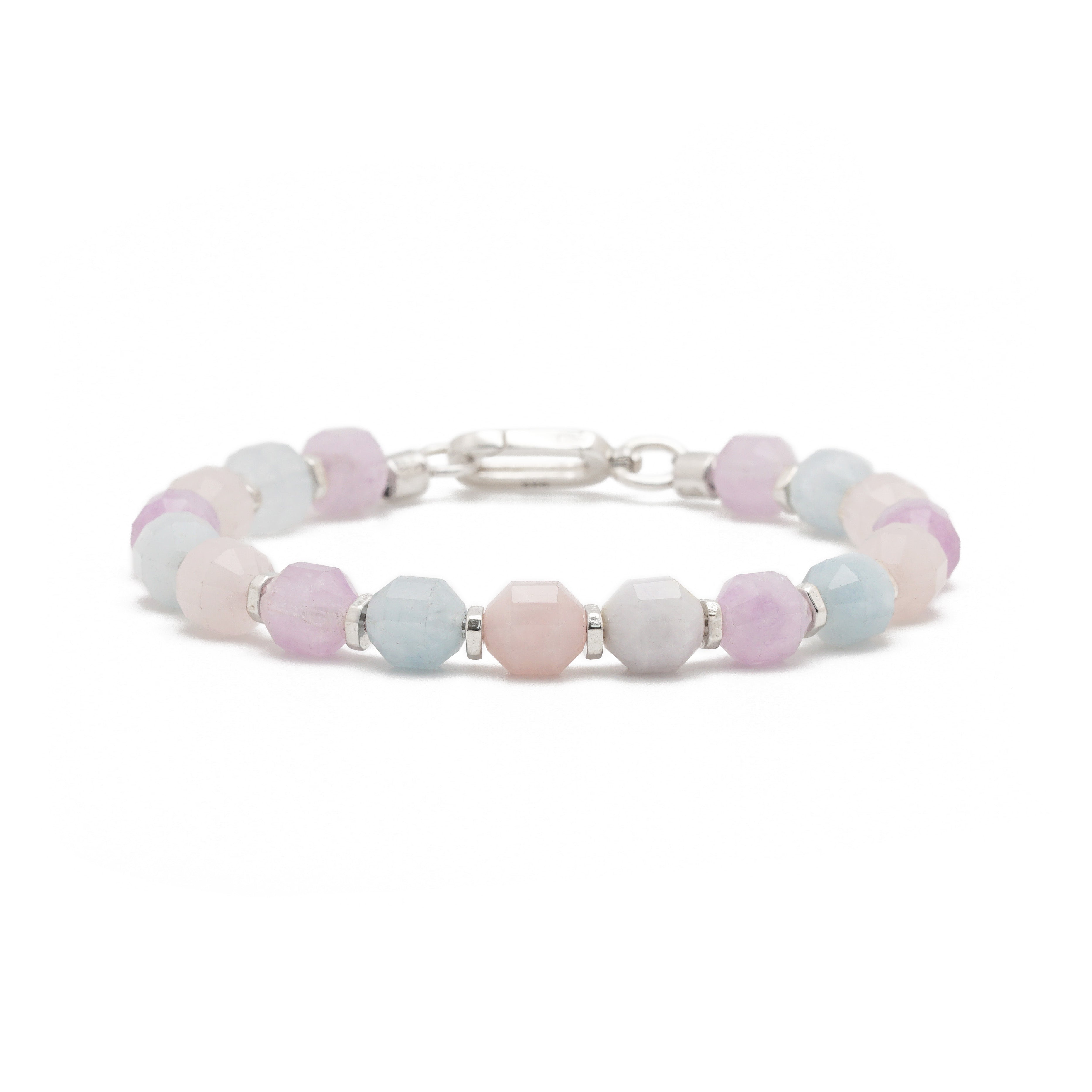 Trinity Bracelet | Amethyst, Rose Quartz & Aquamarine