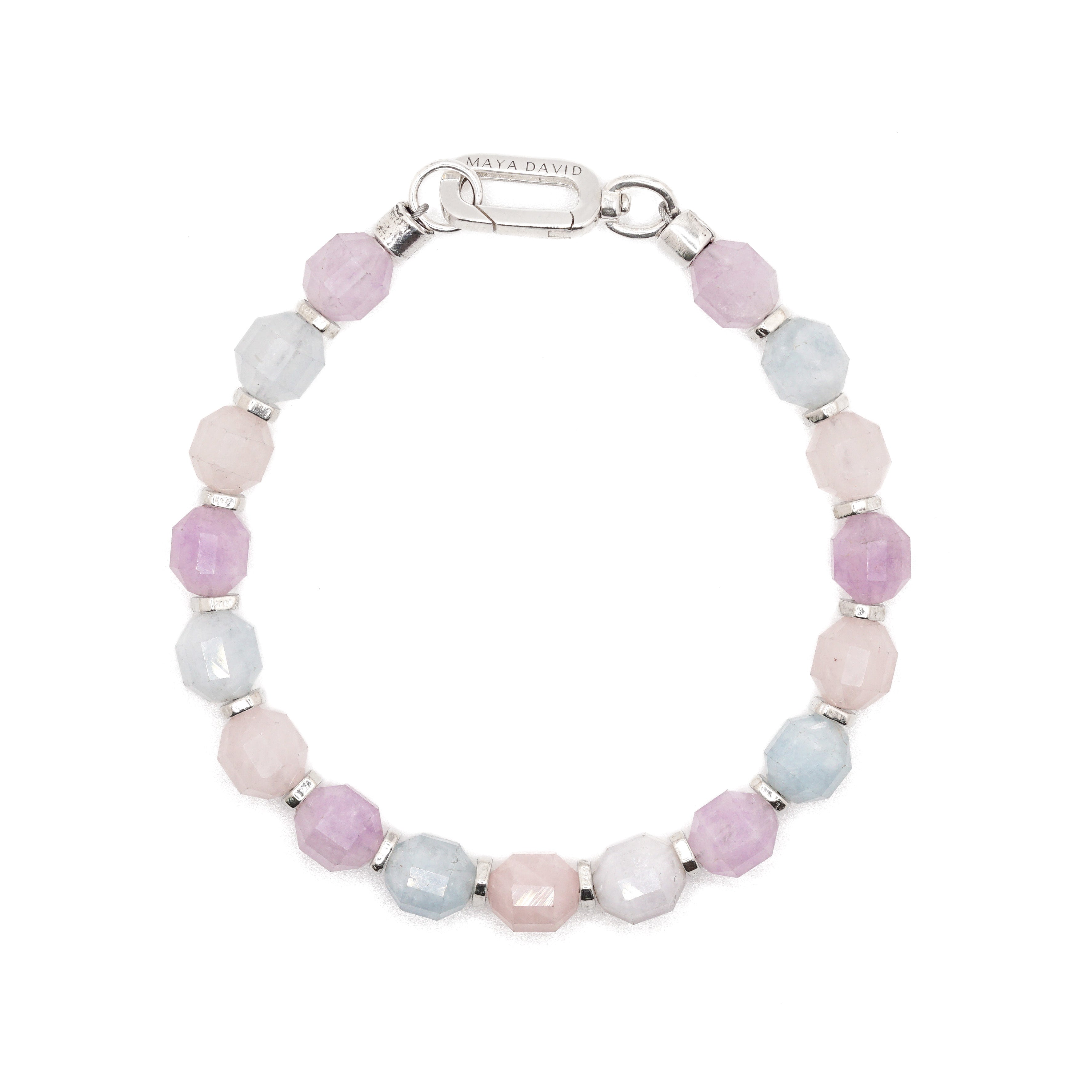 Trinity Bracelet | Amethyst, Rose Quartz & Aquamarine