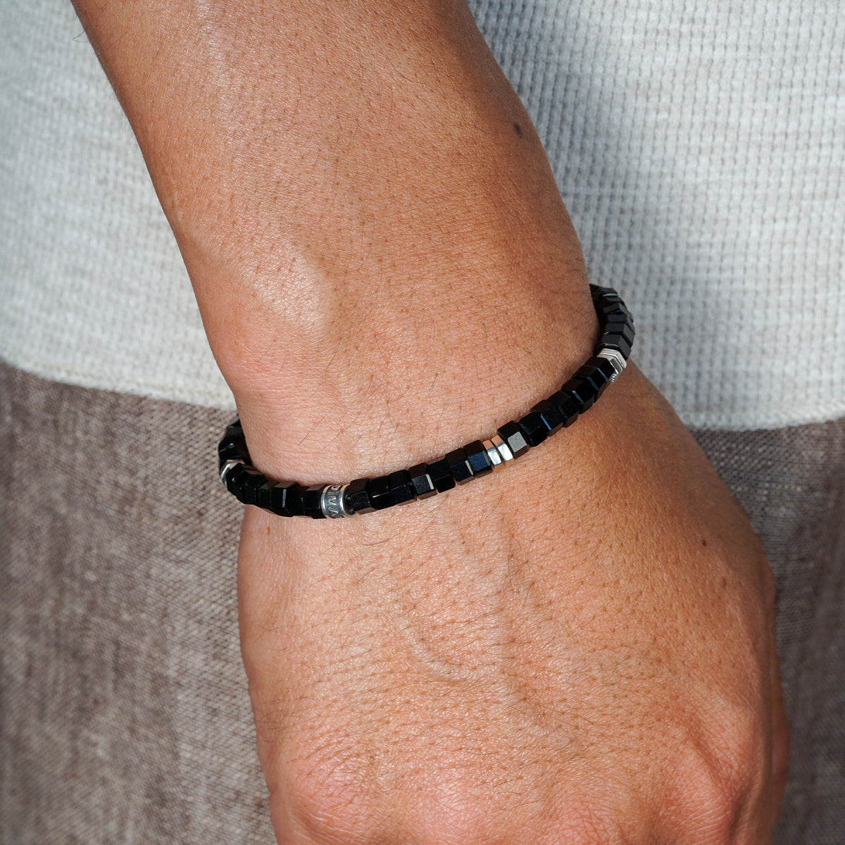 Verge Bracelet | Black Obsidian