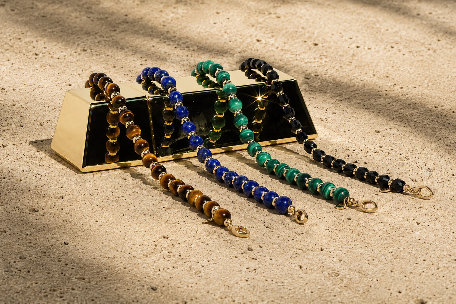 Arcanum Bracelet | Black Tourmaline & 14K Gold