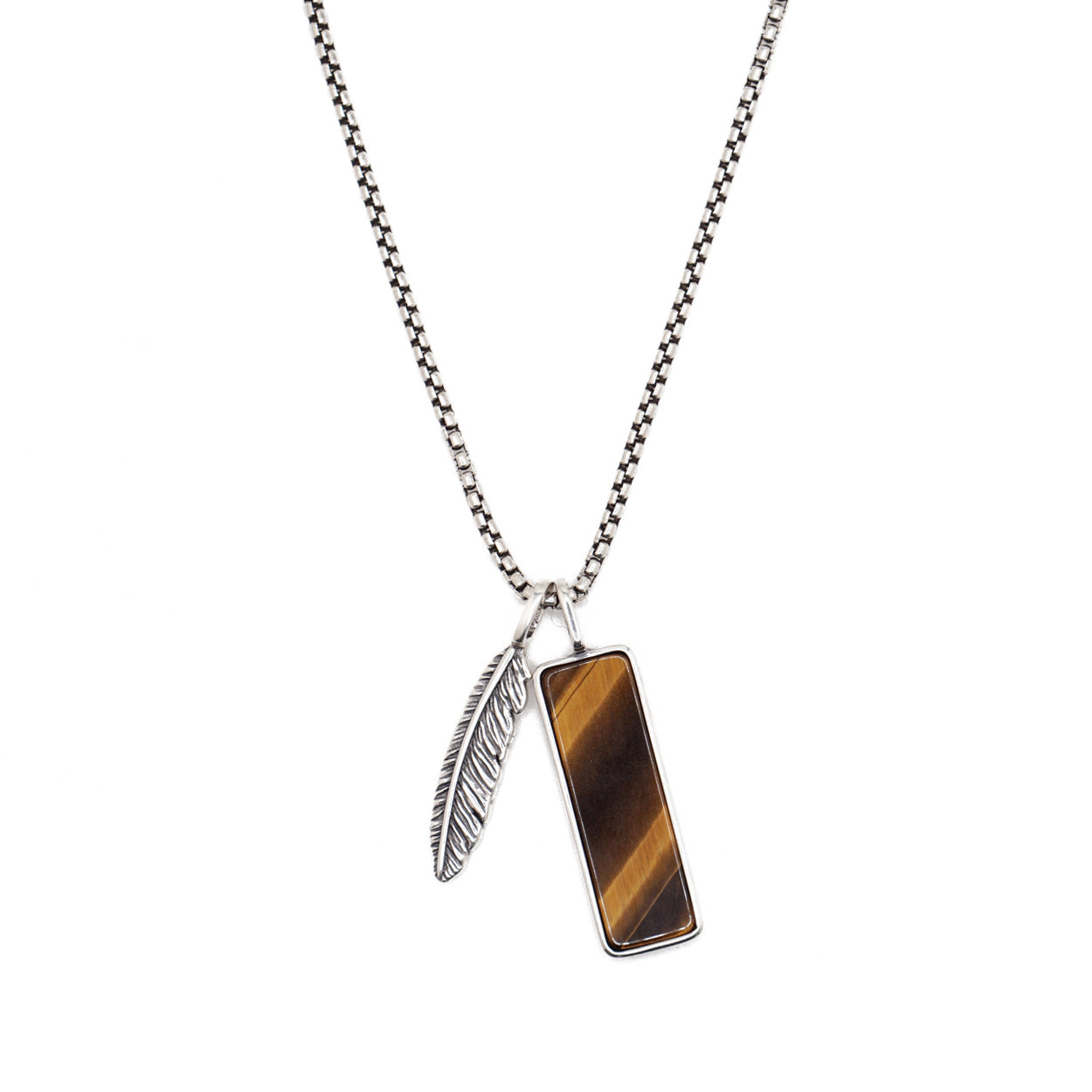 Flight Tag Necklace | Tiger's Eye