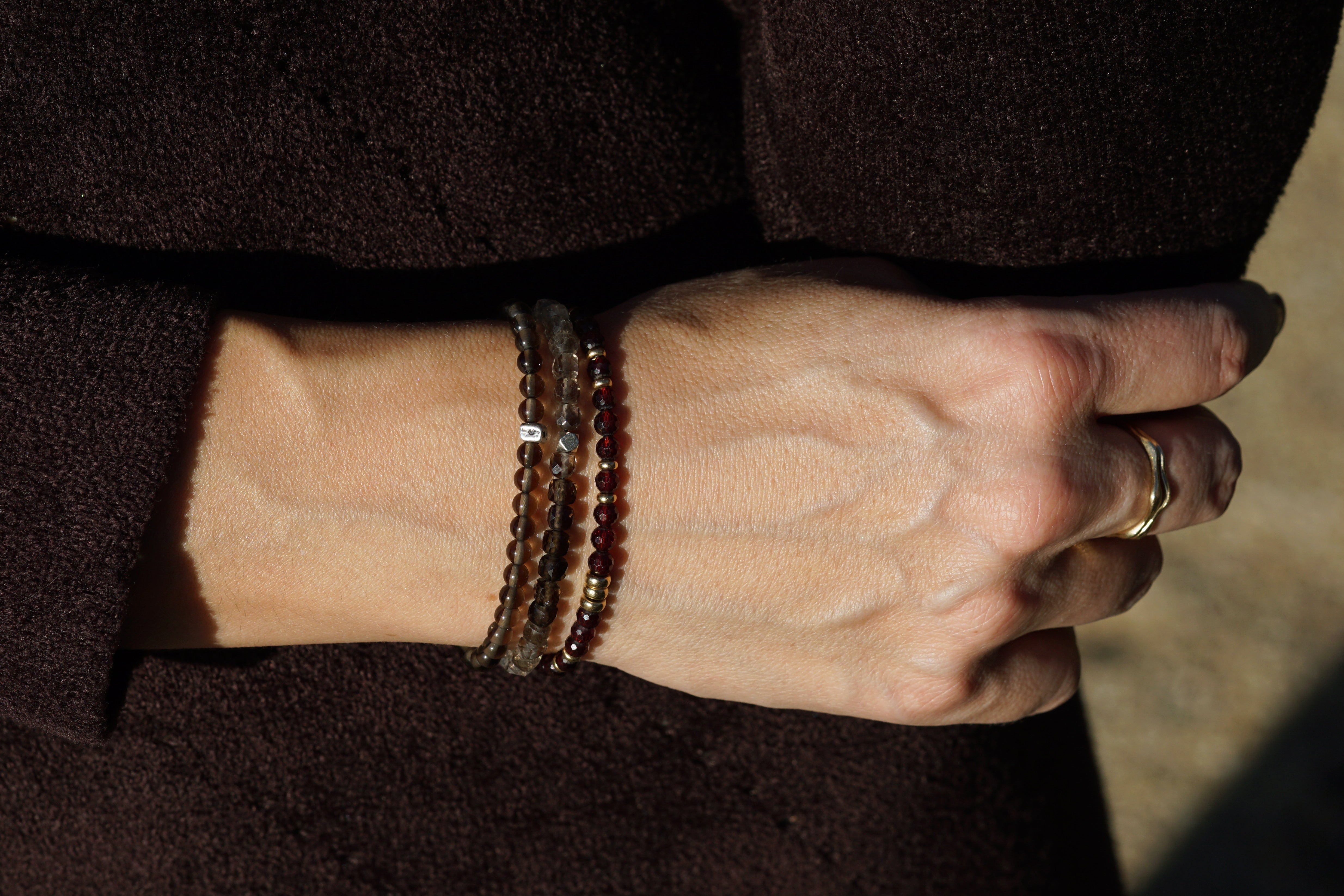 Dusk Till Dawn Bracelet | Ombre Smoky Quartz