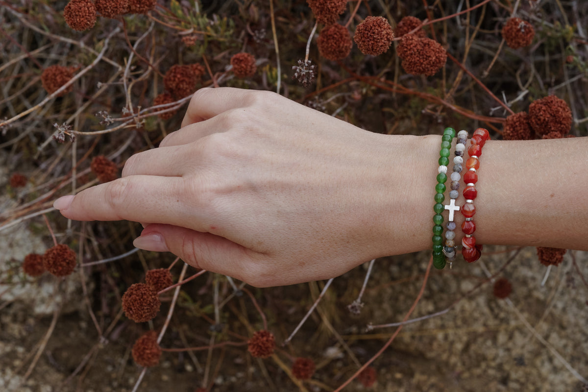 Crossroads Slim Bracelet | Dendritic Opal