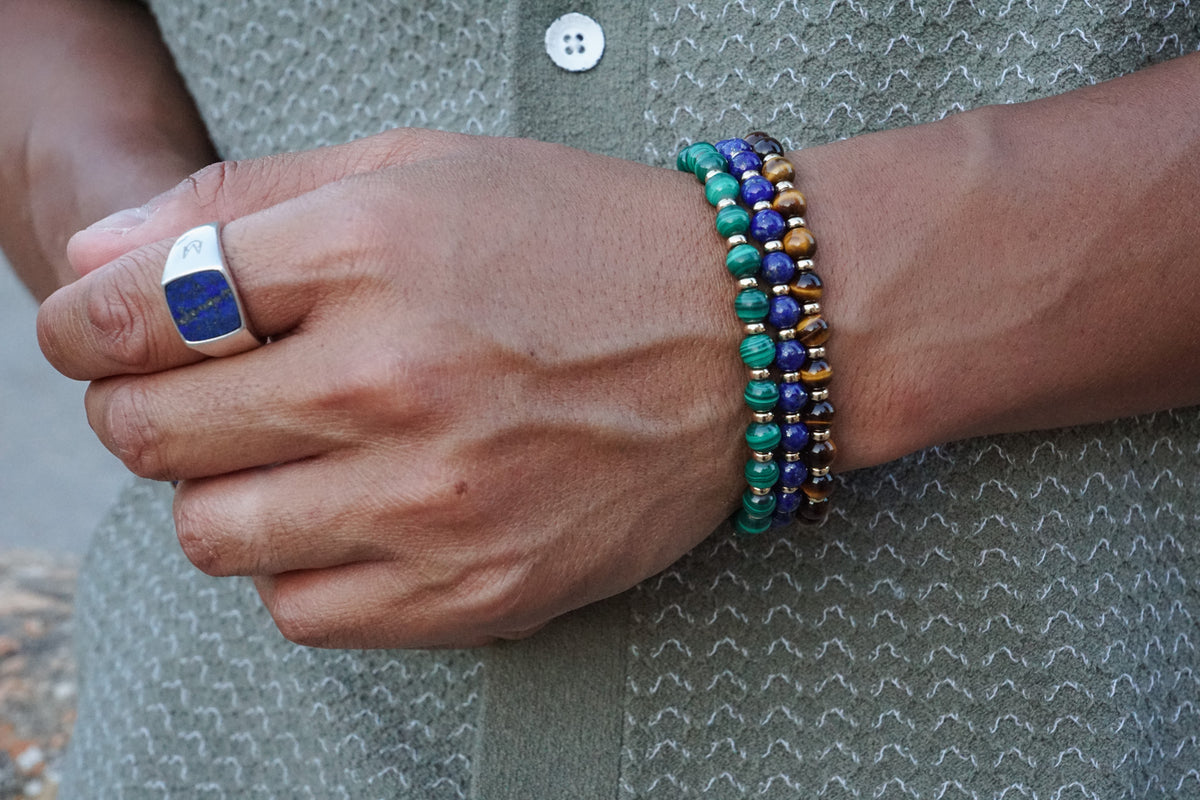 Atlas Bracelet | Lapis Lazuli & 14K Gold