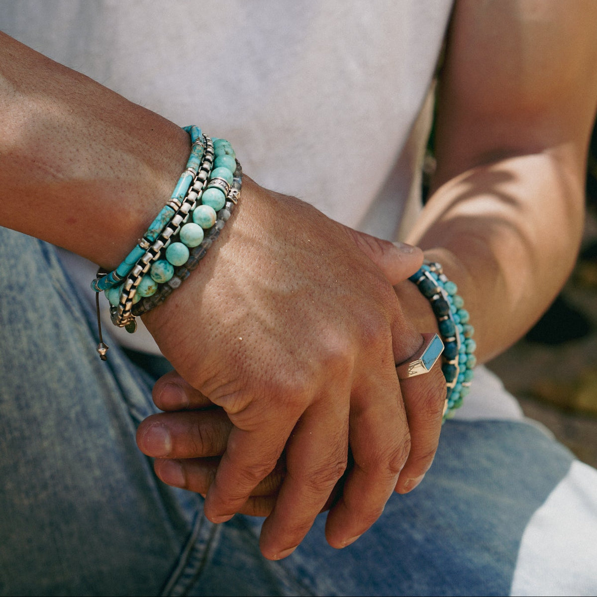 Signature Bold Bracelet | Peruvian Turquoise