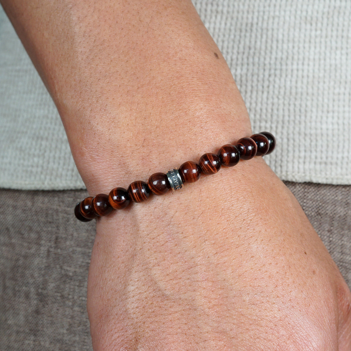 Signature Bold Bracelet | Red Tiger's Eye