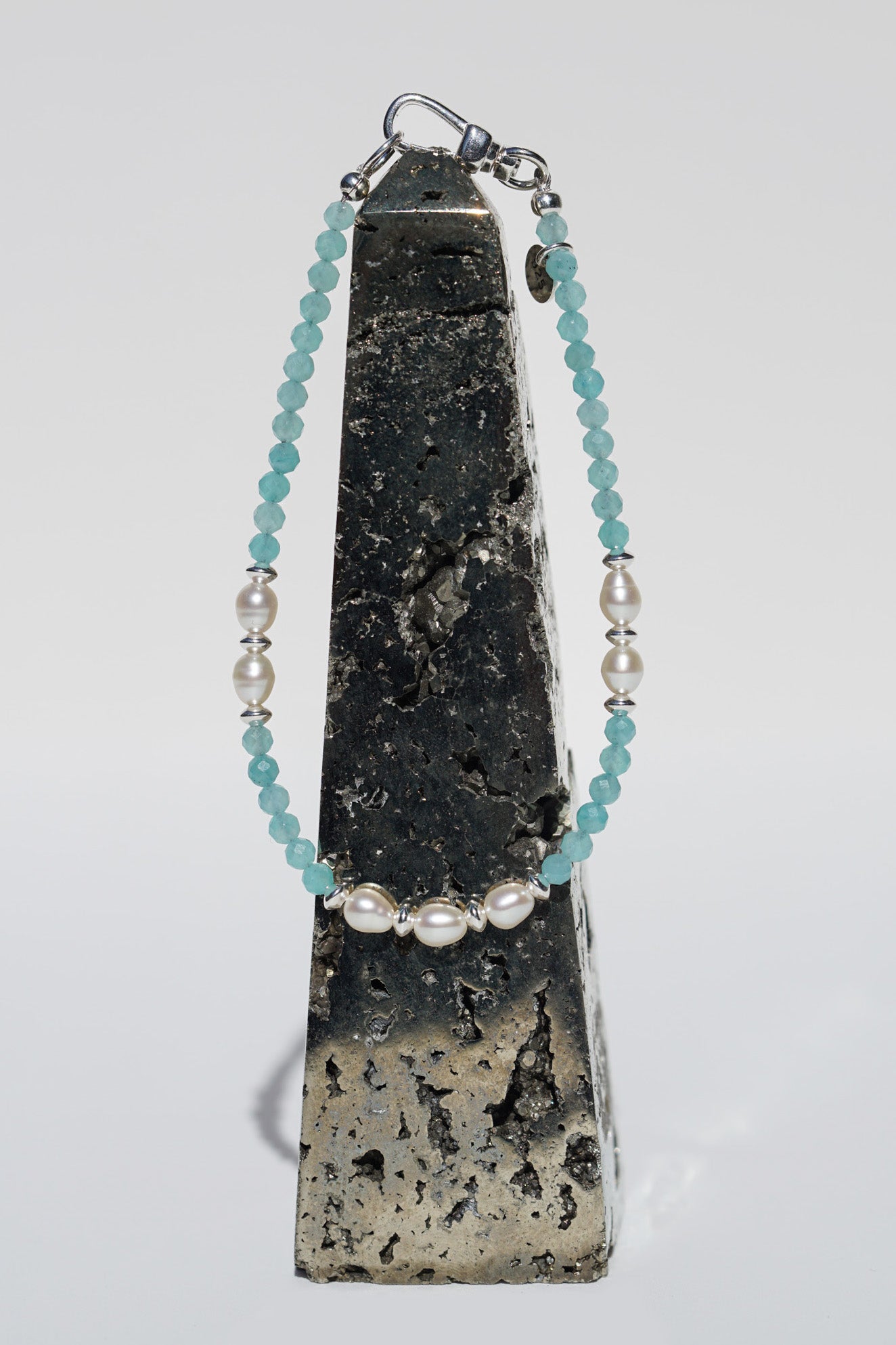 Azure Bracelet | Amazonite & Pearls