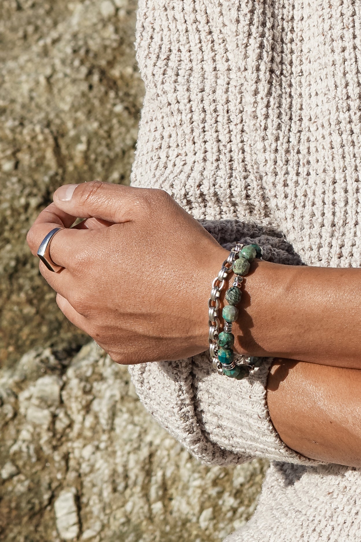 Forge Bracelet | Chrysocolla