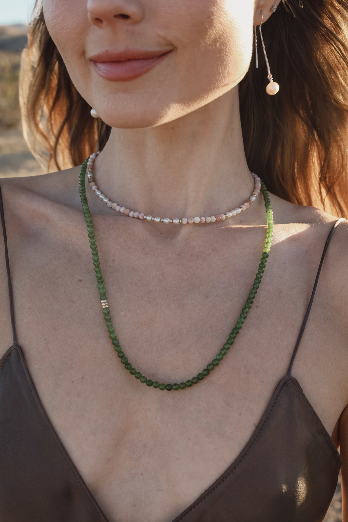 Goldleaf Necklace | Canadian Jade & 14K Gold