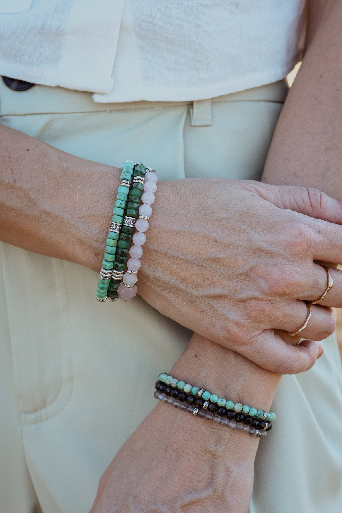 Verge Bracelet | African Green Jade