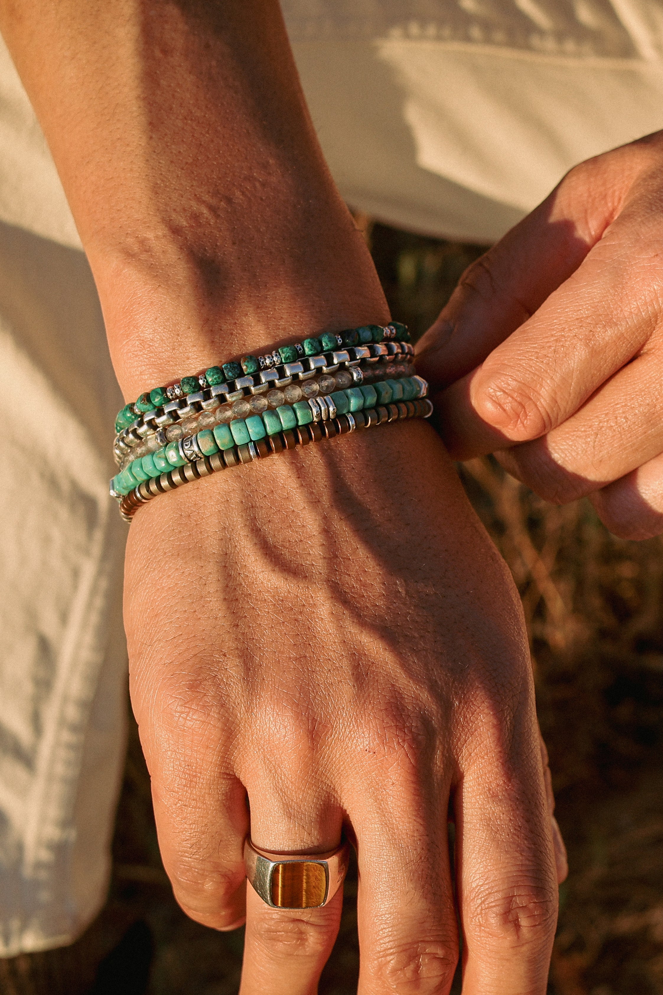 Axis Bracelet | Chrysocolla