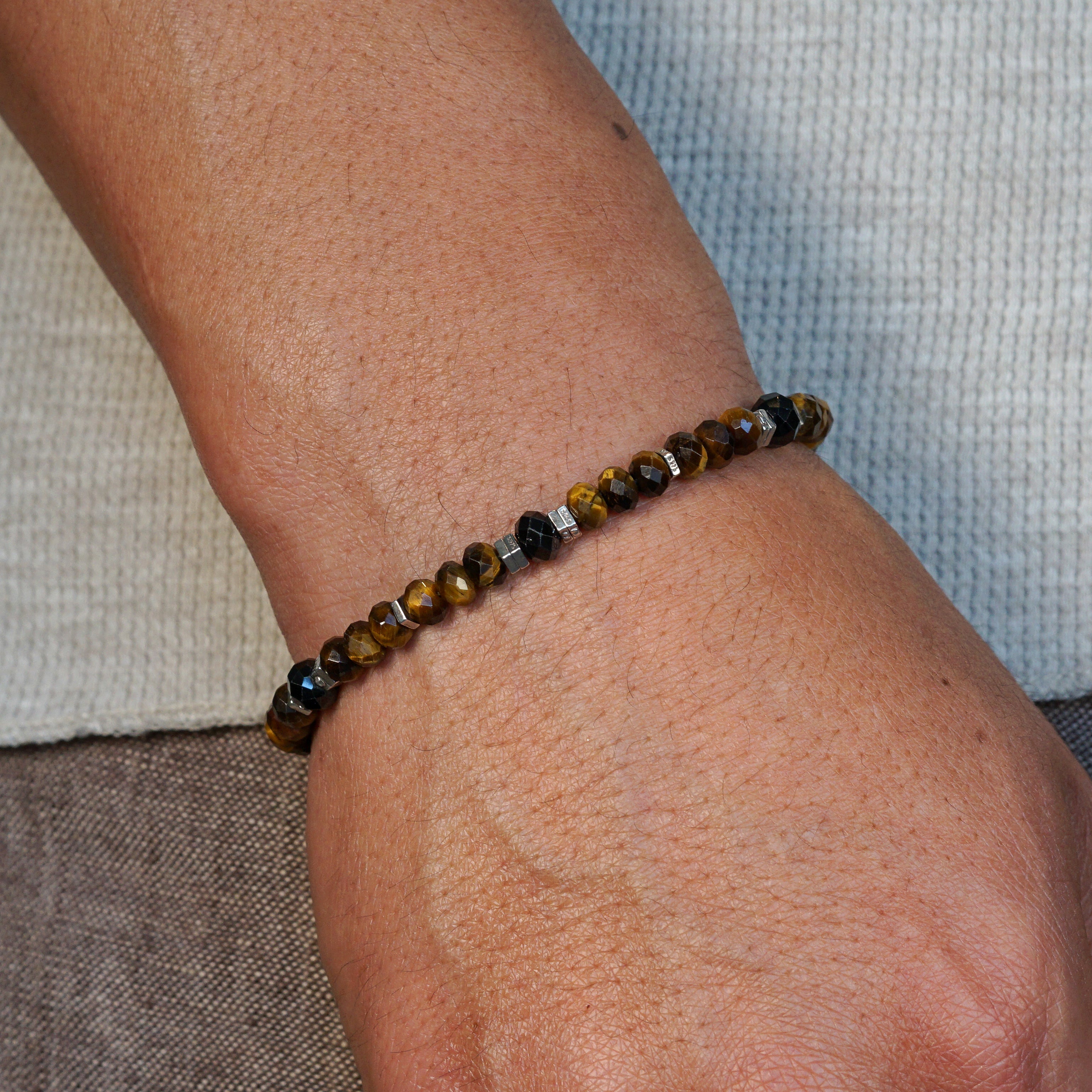 Legacy Bracelet | Tiger's Eye & Black Spinel