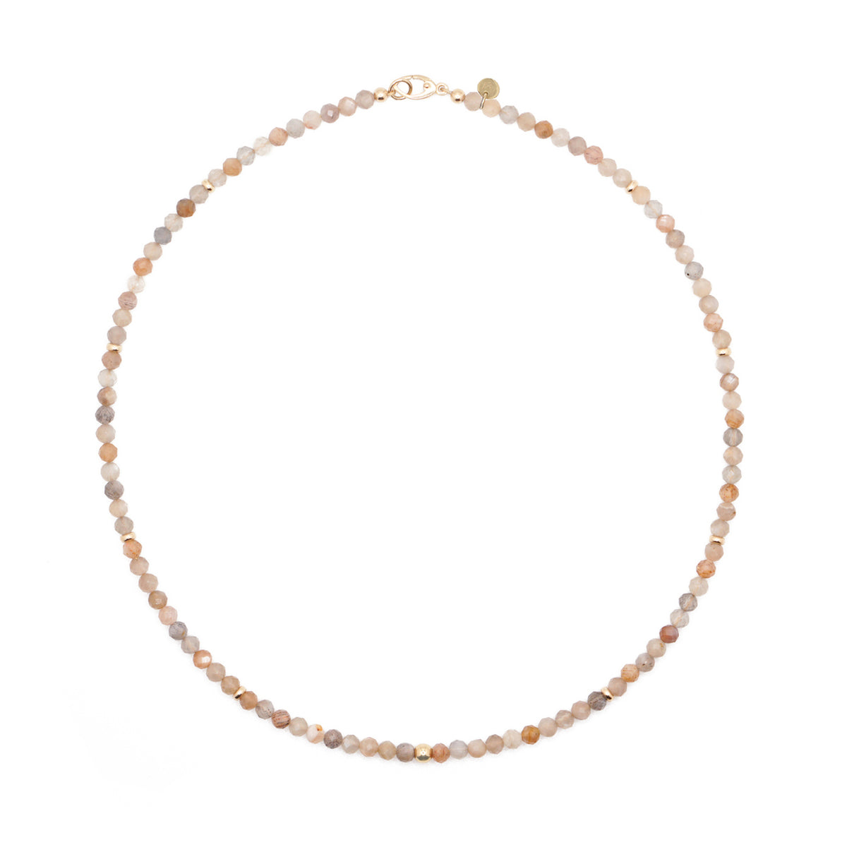 Solara Necklace | Sunstone & 14K Gold