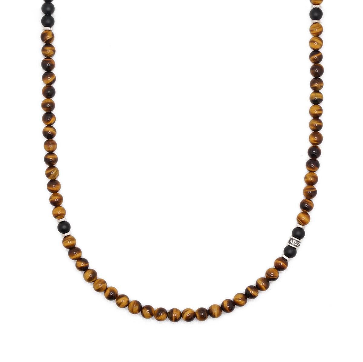 Guardian Necklace | Tiger's Eye & Matte Onyx
