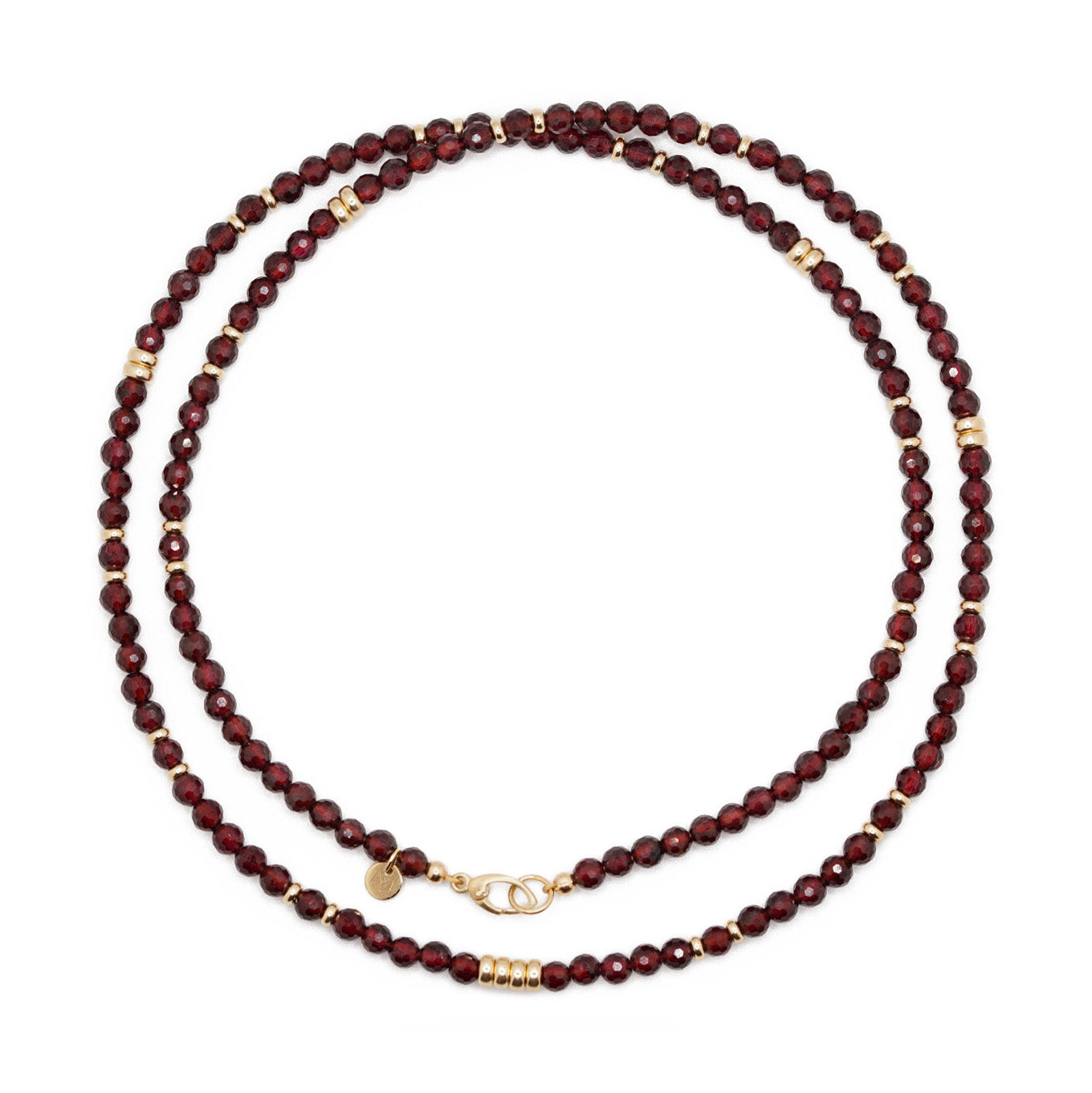 Ember Necklace | Garnet & 14K Gold | 26"