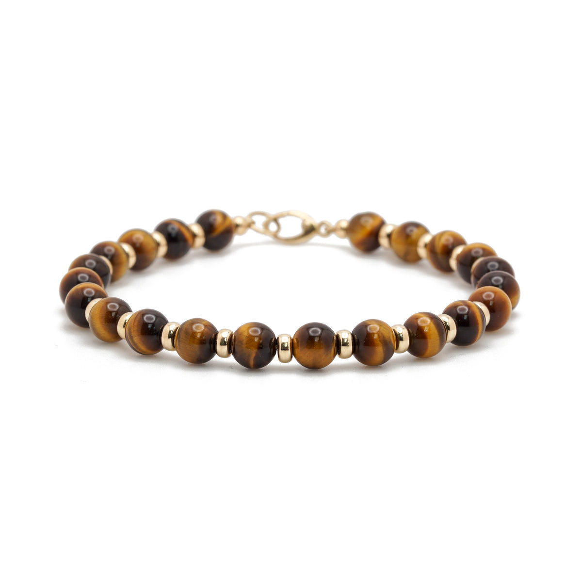 Atlas Bracelet | Tiger's Eye & 14K Gold