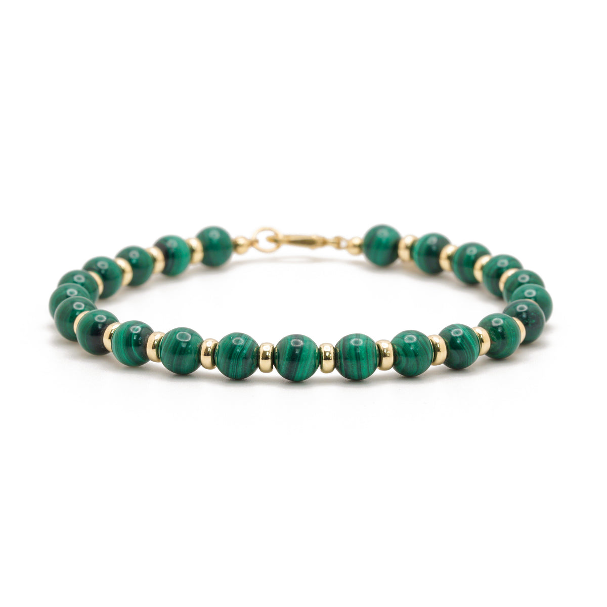 Atlas Bracelet | Malachite & 14K Gold