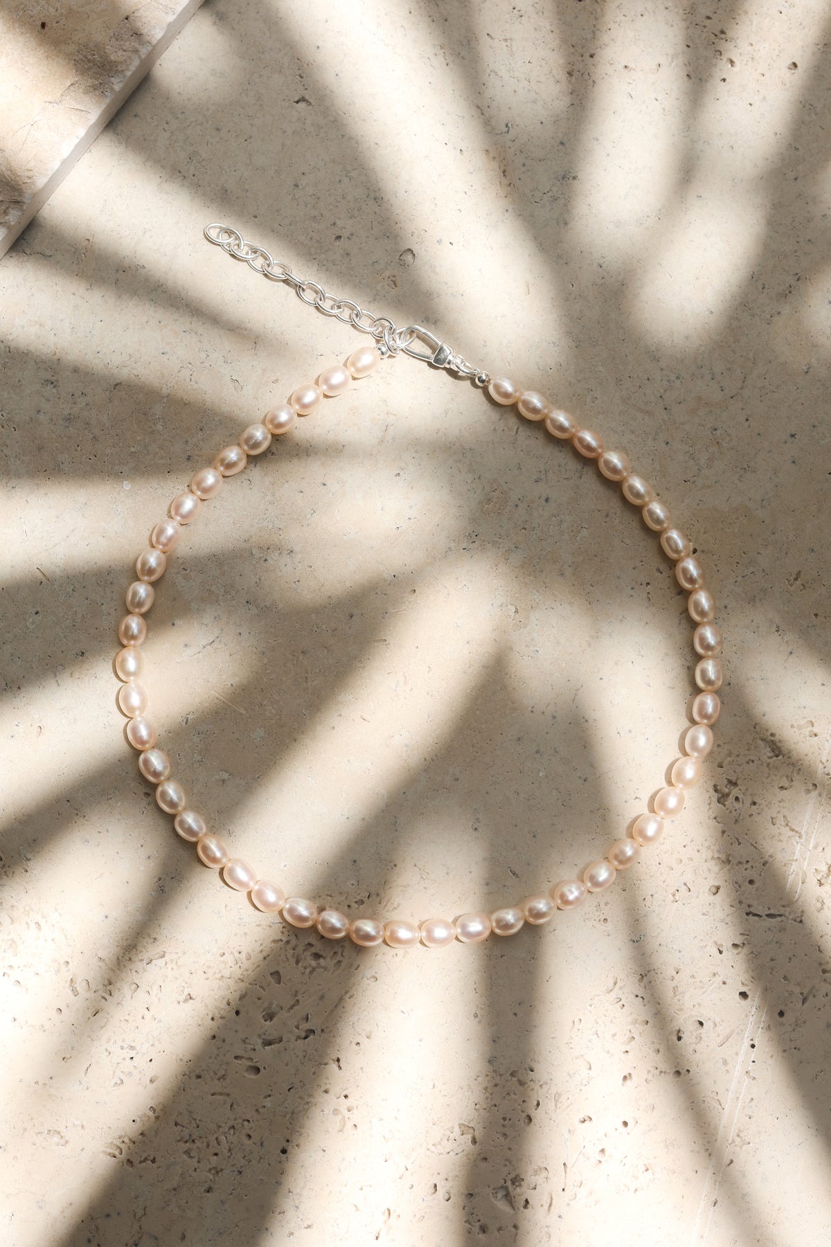 Peach Pearl Necklace