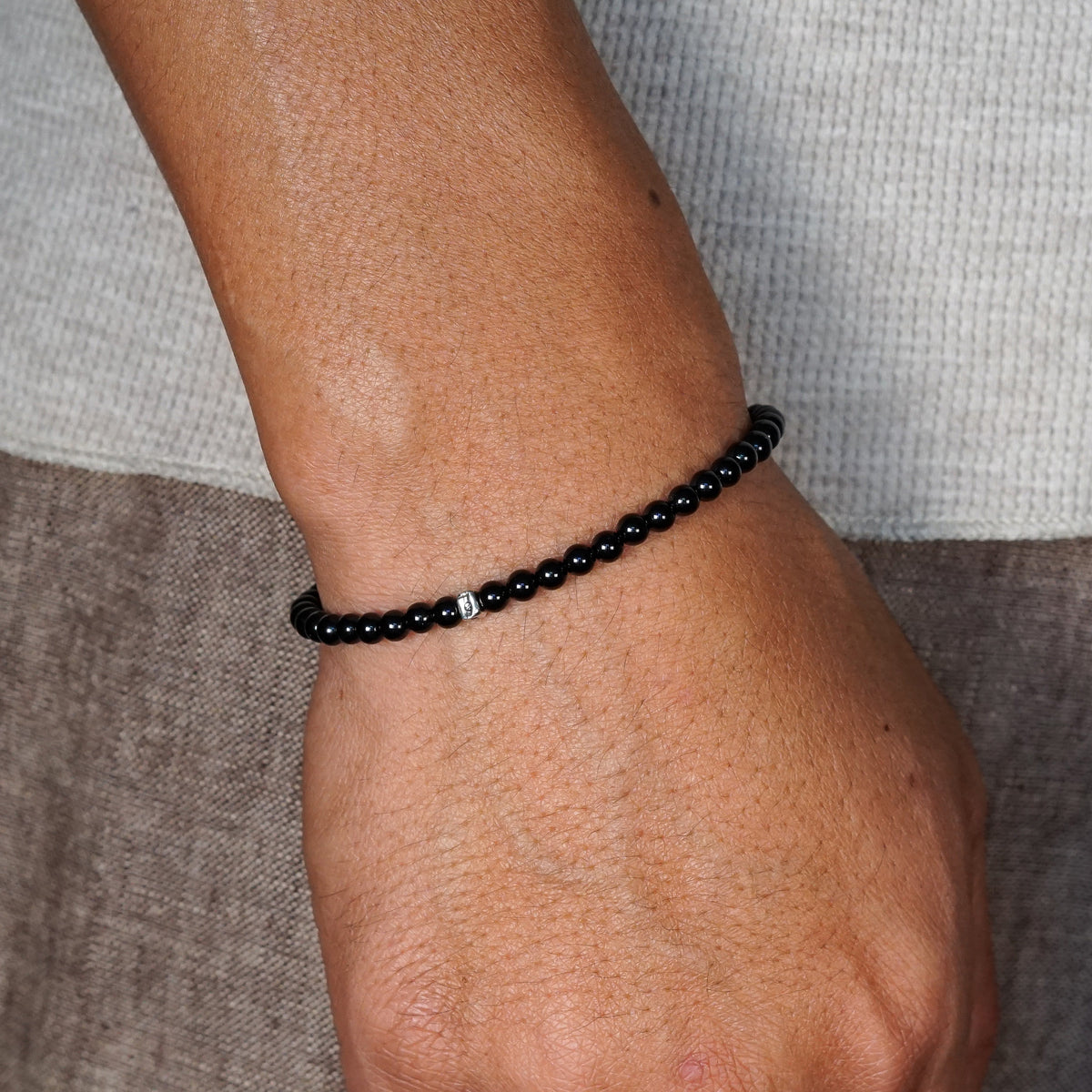 Signature Slim Bracelet | Black Onyx