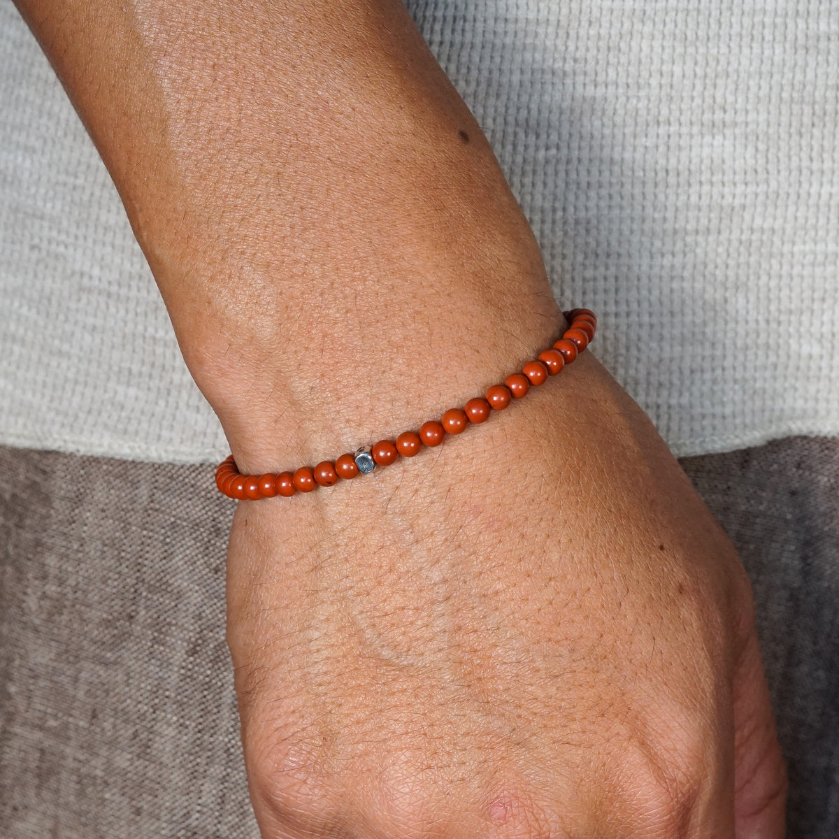 Signature Slim Bracelet | Red Jasper