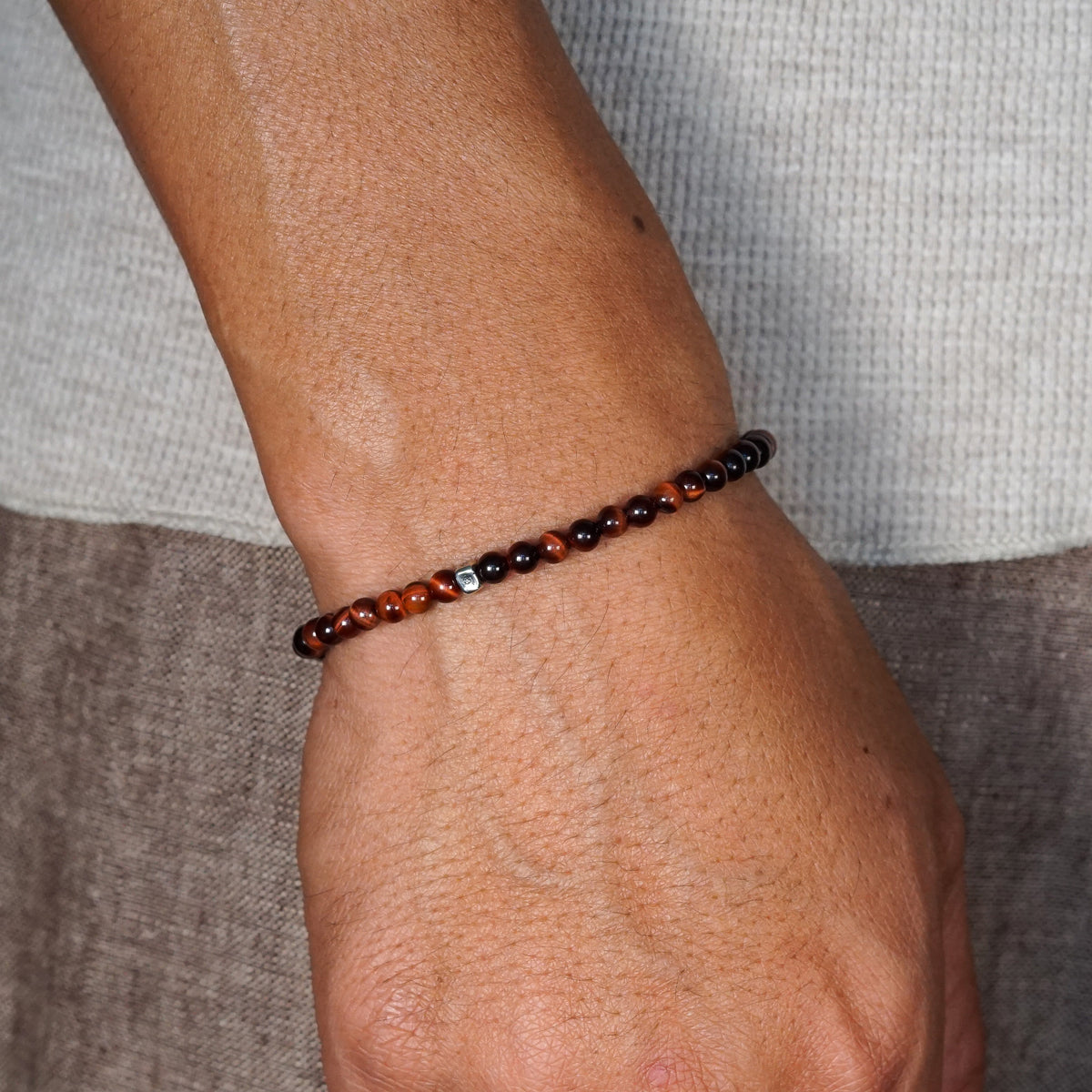 Signature Slim Bracelet | Red Tiger's Eye