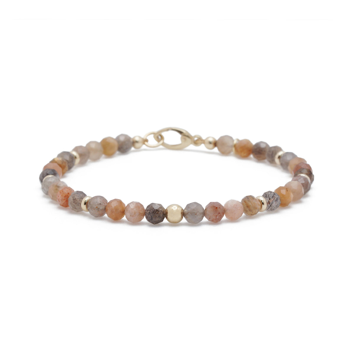 Solara Bracelet | Sunstone & 14K Gold