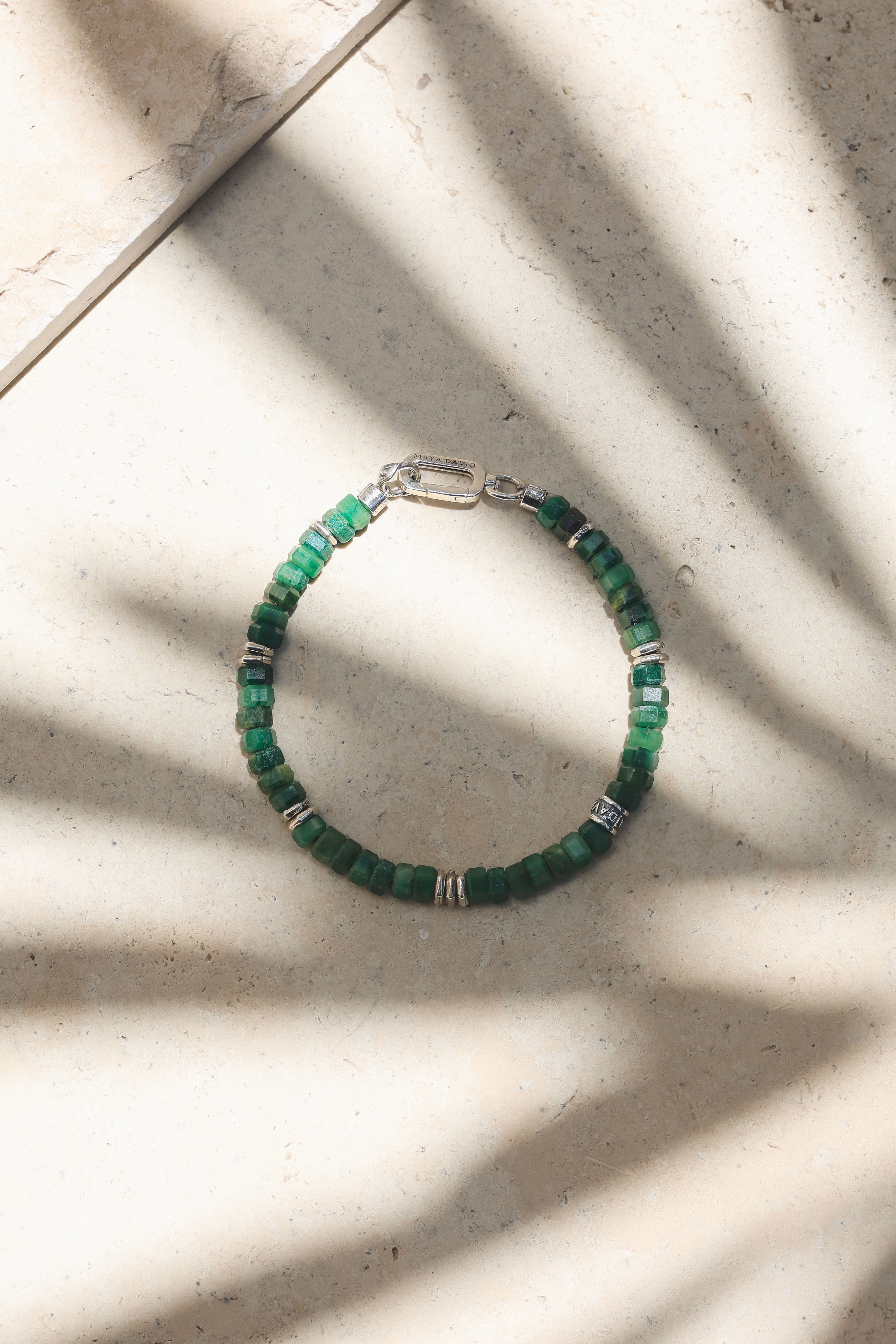 Verge Bracelet | African Green Jade